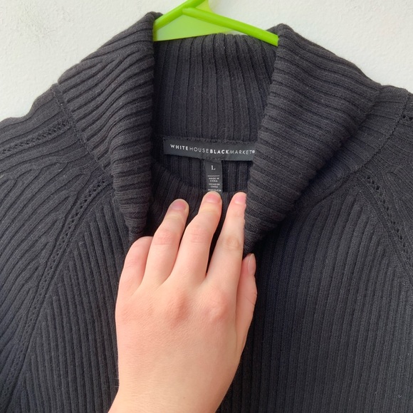 White House Black Market Mock Neck Sweater - Picture 3 of 7